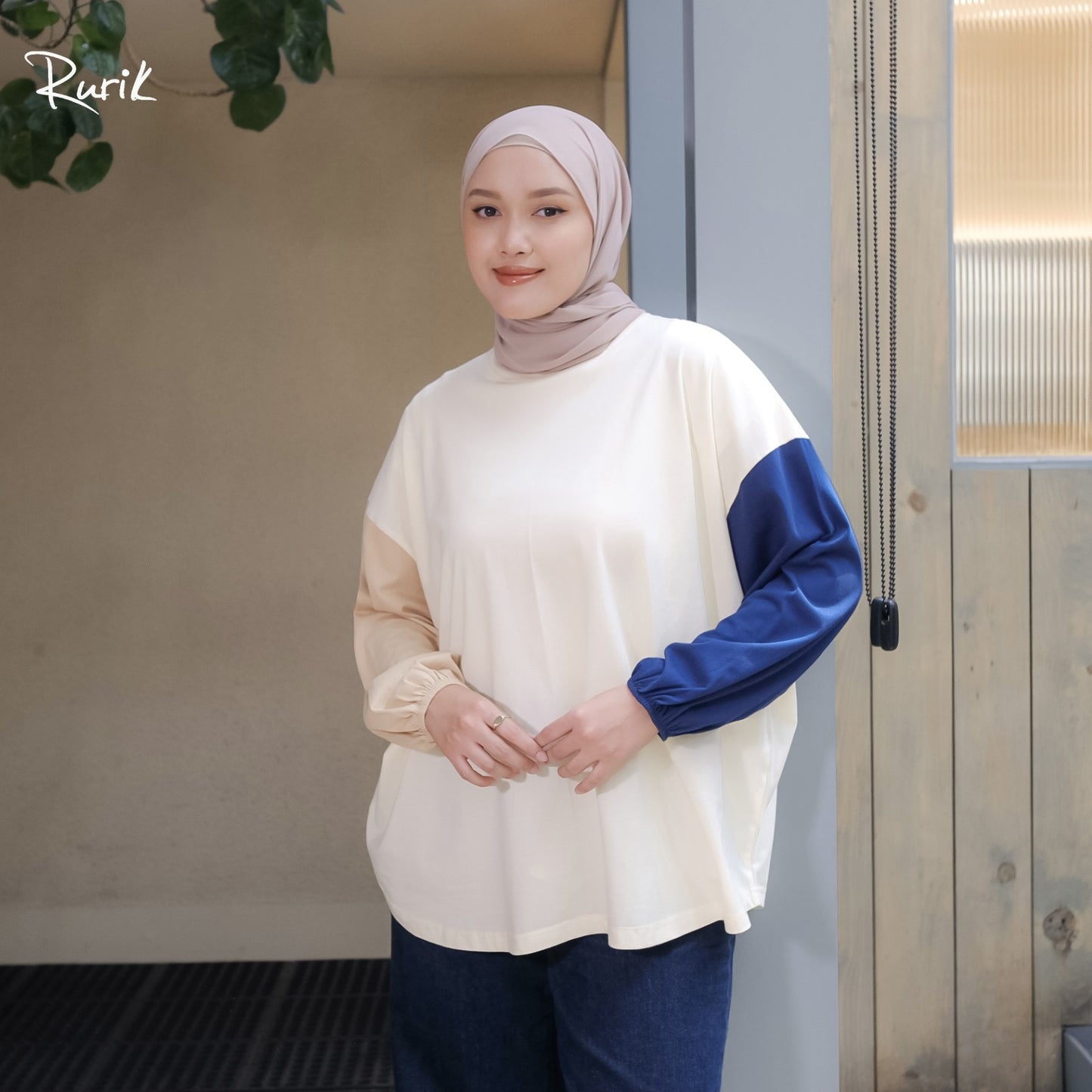 Rurik Kaos Wanita Oversize Casual Daily Shea Top