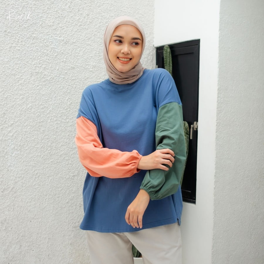 Rurik Shea Top - Mineral Blue