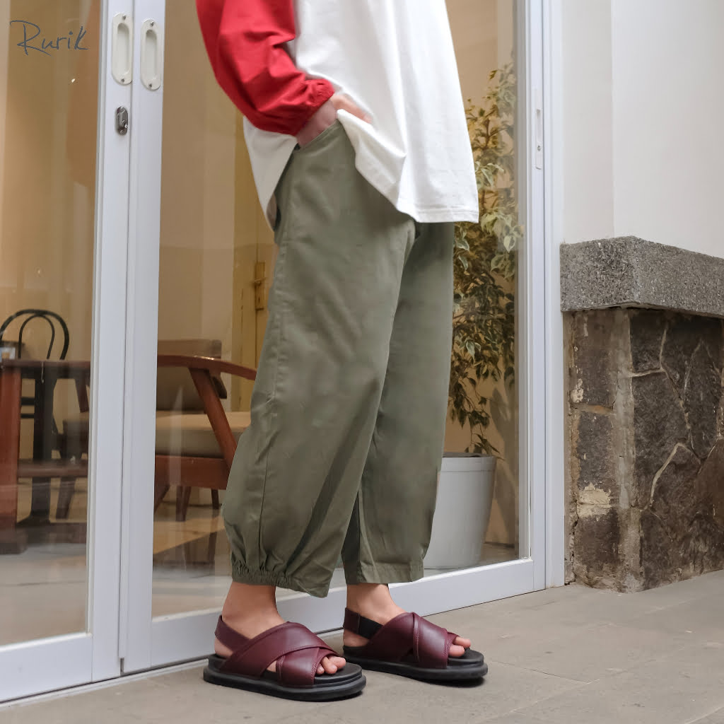 Rurik Celana Panjang Baggy Wanita Kamir Pants
